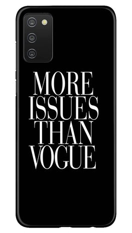 More Issues than Vague Case for Samsung Galaxy A03s