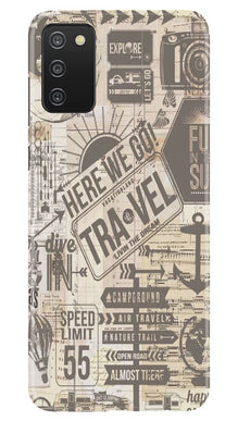 Travel Mobile Back Case for Samsung Galaxy A03s  (Design - 104)