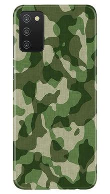 Army Camouflage Mobile Back Case for Samsung Galaxy A03s  (Design - 106)