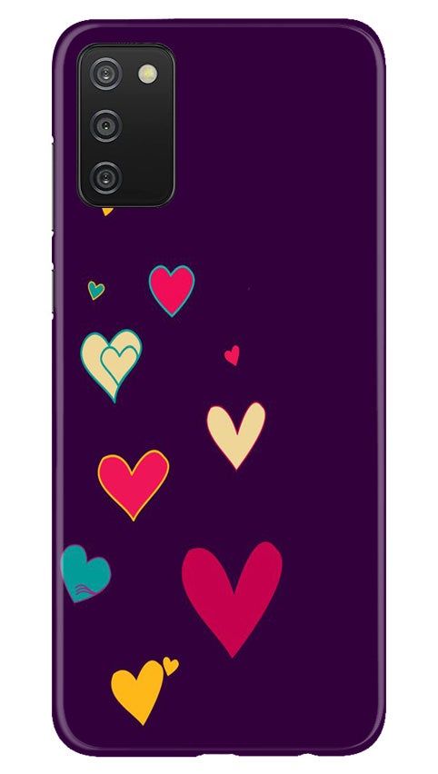 Purple Background Case for Samsung Galaxy A03s  (Design - 107)