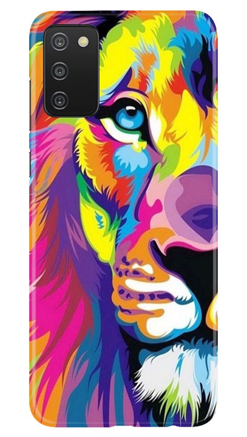 Colorful Lion Case for Samsung Galaxy A03s  (Design - 110)