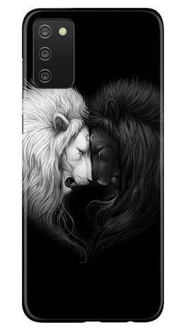 Dark White Lion Case for Samsung Galaxy A03s(Design - 140)