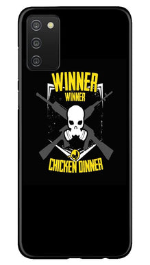 Winner Winner Chicken Dinner Mobile Back Case for Samsung Galaxy A03s  (Design - 178)