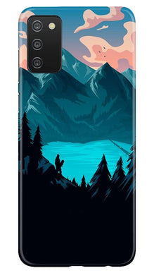 Mountains Mobile Back Case for Samsung Galaxy A03s (Design - 186)