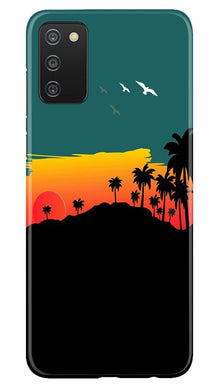 Sky Trees Mobile Back Case for Samsung Galaxy A03s (Design - 191)