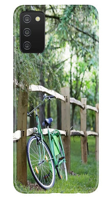 Bicycle Mobile Back Case for Samsung Galaxy A03s (Design - 208)