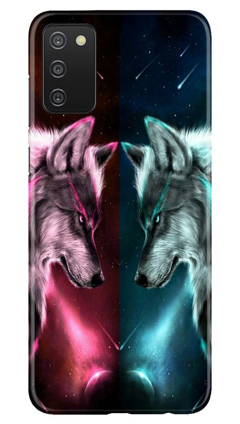 Wolf fight Case for Samsung Galaxy A03s (Design No. 221)