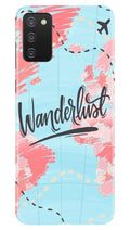 Wonderlust Travel Case for Samsung Galaxy A03s (Design No. 223)