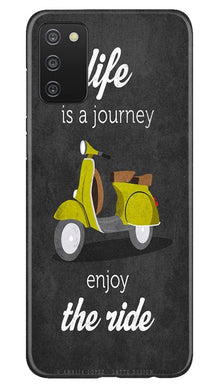 Life is a Journey Mobile Back Case for Samsung Galaxy A03s (Design - 261)