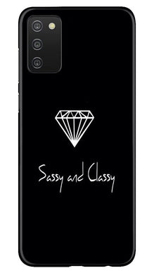 Sassy and Classy Mobile Back Case for Samsung Galaxy A03s (Design - 264)