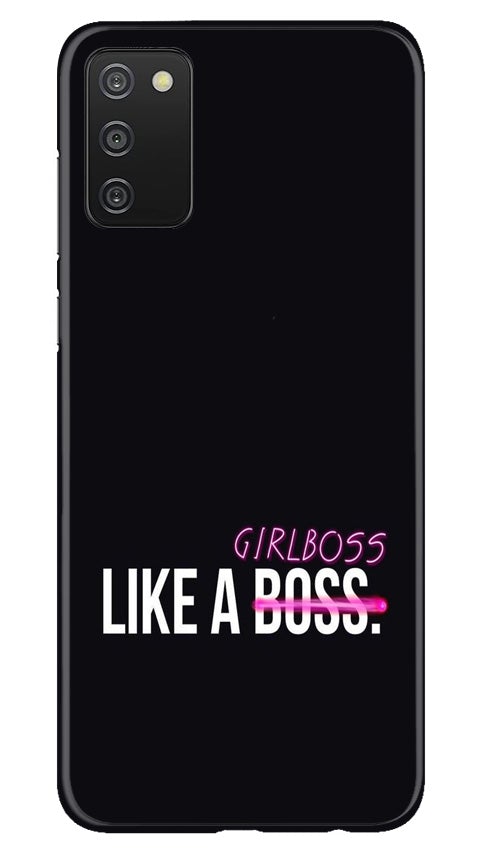 Like a Girl Boss Case for Samsung Galaxy A03s (Design No. 265)