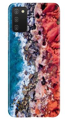 Sea Shore Mobile Back Case for Samsung Galaxy A03s (Design - 273)