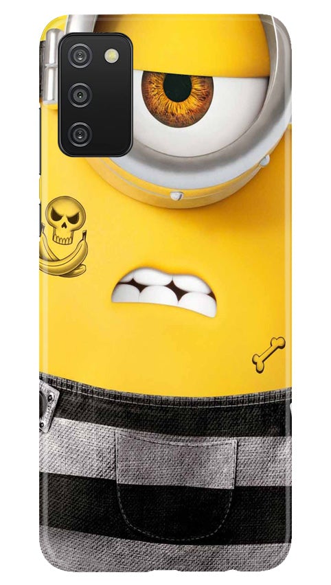 Minion Mobile Back Case for Samsung Galaxy A03s (Design - 324)
