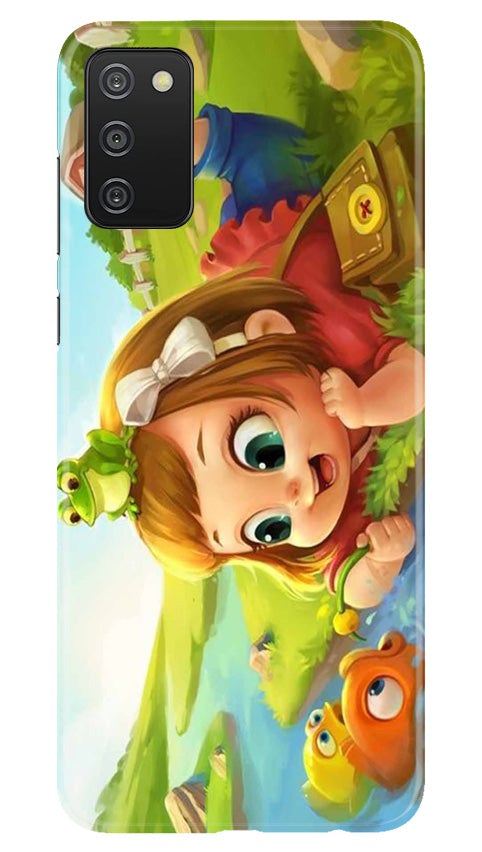 Baby Girl Mobile Back Case for Samsung Galaxy A03s (Design - 339)