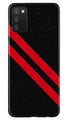 Black Red Pattern Mobile Back Case for Samsung Galaxy A03s (Design - 373)