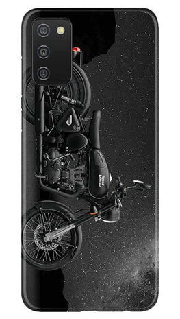 Royal Enfield Mobile Back Case for Samsung Galaxy A03s (Design - 381)