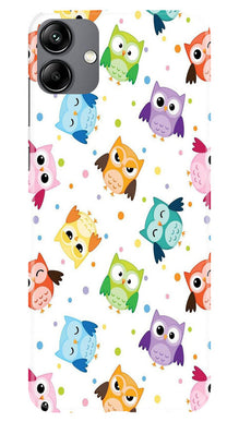 Owl Baground Pattern shore Mobile Back Case for Samsung Galaxy A04e (Design - 13)