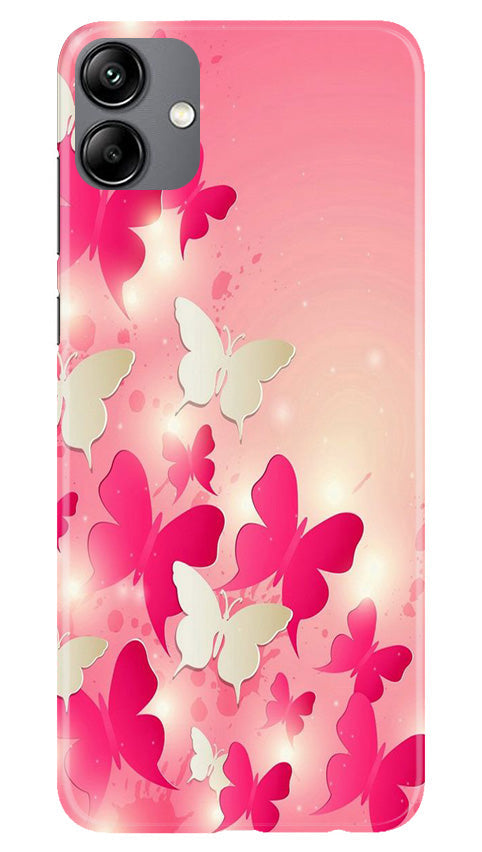 White Pick Butterflies Case for Samsung Galaxy A04