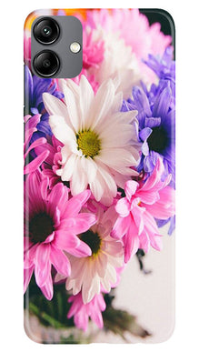 Coloful Daisy Mobile Back Case for Samsung Galaxy A04 (Design - 73)