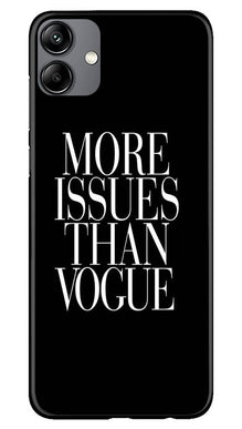 More Issues than Vague Mobile Back Case for Samsung Galaxy A04 (Design - 74)