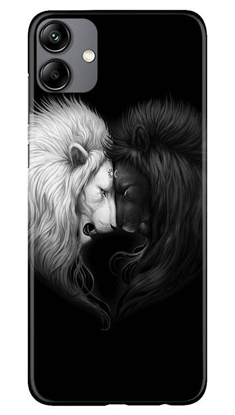 Dark White Lion Case for Samsung Galaxy M04  (Design - 140)