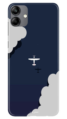 Clouds Plane Mobile Back Case for Samsung Galaxy A04 (Design - 165)