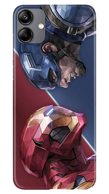 Ironman Captain America Mobile Back Case for Samsung Galaxy M04 (Design - 214)
