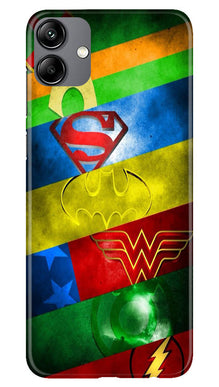Superheros Logo Mobile Back Case for Samsung Galaxy M04 (Design - 220)
