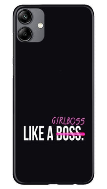 Like a Girl Boss Mobile Back Case for Samsung Galaxy M04 (Design - 234)