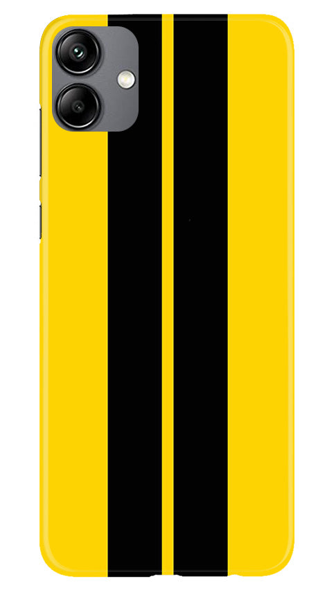 Black Yellow Pattern Mobile Back Case for Samsung Galaxy M04 (Design - 336)
