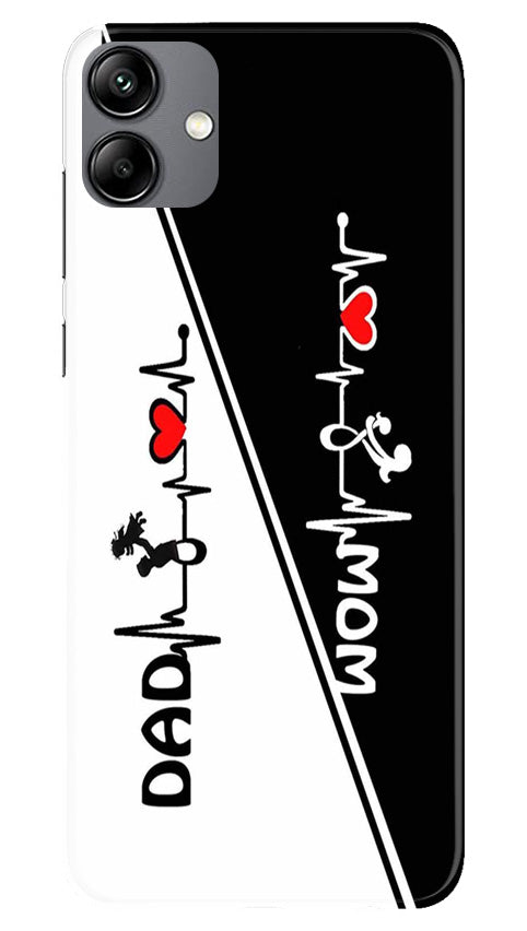 Love Mom Dad Mobile Back Case for Samsung Galaxy A04 (Design - 344)