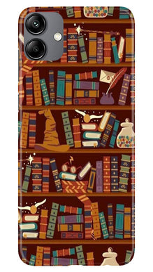 Book Shelf Mobile Back Case for Samsung Galaxy M04 (Design - 348)