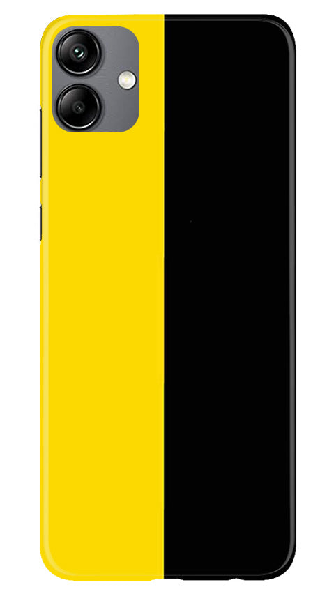 Black Yellow Pattern Mobile Back Case for Samsung Galaxy A04 (Design - 354)
