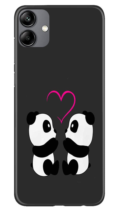 Panda Love Mobile Back Case for Samsung Galaxy A04 (Design - 355)