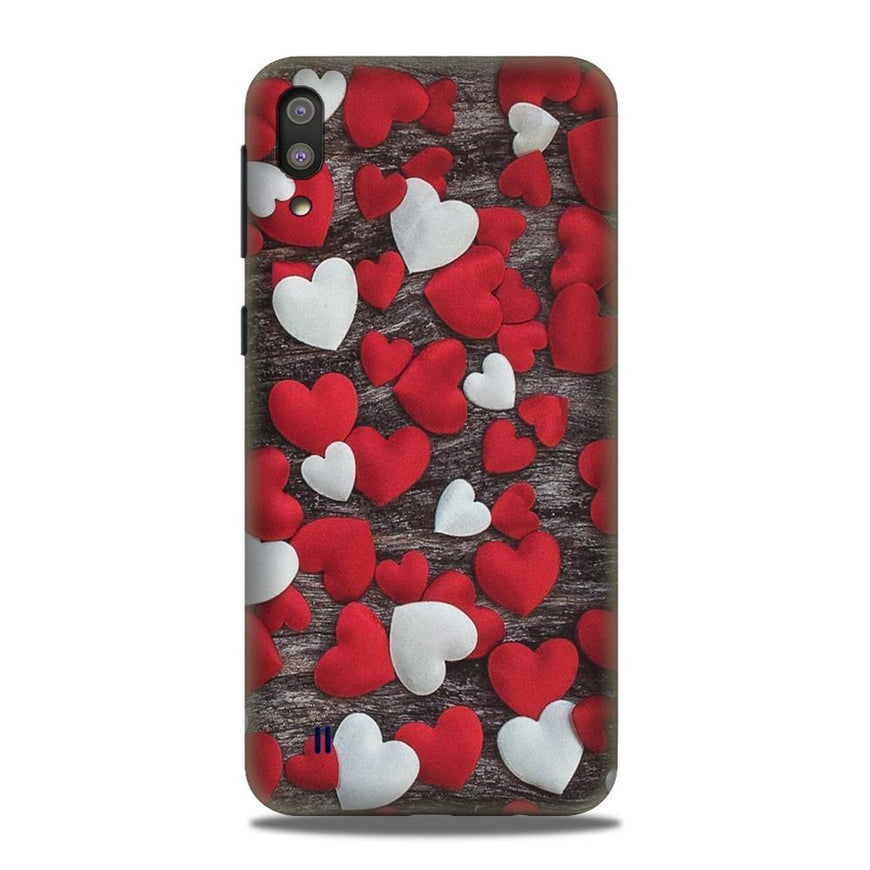 Red White Hearts Case for Samsung Galaxy A10  (Design - 105)