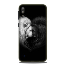 Dark White Lion Case for Samsung Galaxy M10  (Design - 140)