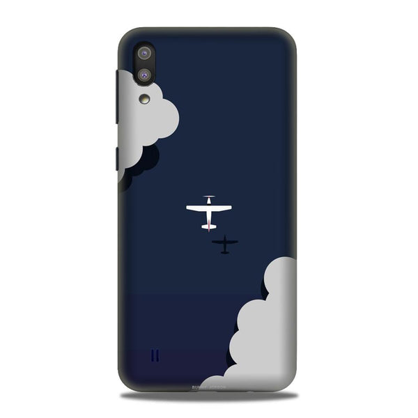 Clouds Plane Case for Samsung Galaxy M10 (Design - 196)