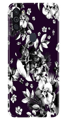 white flowers Mobile Back Case for Samsung Galaxy A11 (Design - 7)