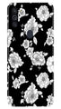 White flowers Black Background Case for Samsung Galaxy A11
