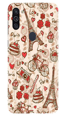 Love Paris Mobile Back Case for Samsung Galaxy A11  (Design - 103)