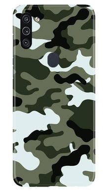 Army Camouflage Mobile Back Case for Samsung Galaxy A11  (Design - 108)