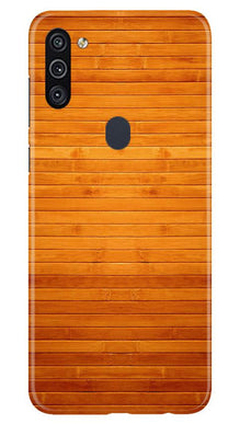Wooden Look Mobile Back Case for Samsung Galaxy A11  (Design - 111)