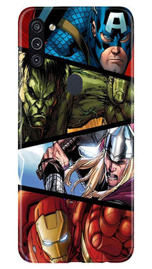 Avengers Superhero Mobile Back Case for Samsung Galaxy A11  (Design - 124)