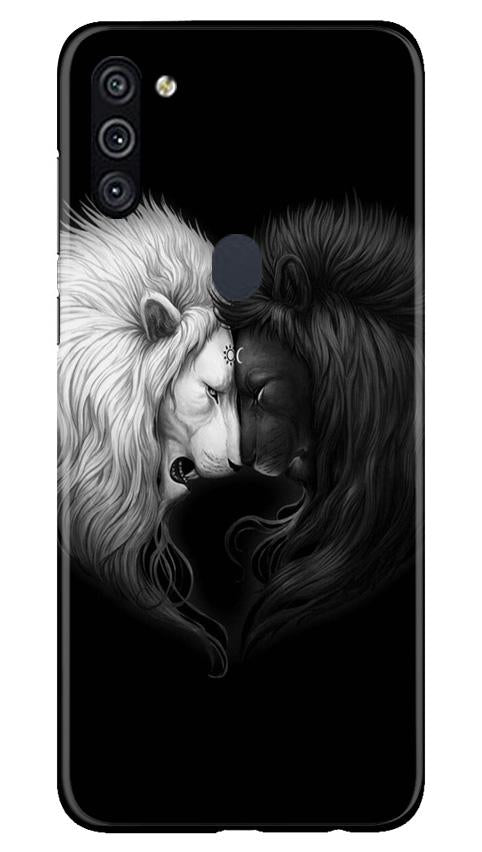 Dark White Lion Case for Samsung Galaxy A11(Design - 140)