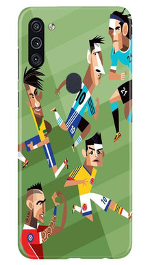 Football Mobile Back Case for Samsung Galaxy A11  (Design - 166)