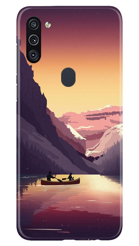 Mountains Boat Case for Samsung Galaxy A11 (Design - 181)