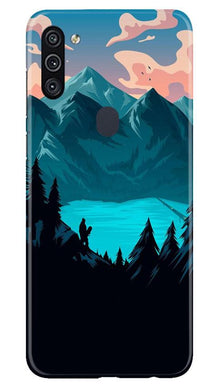 Mountains Mobile Back Case for Samsung Galaxy A11 (Design - 186)