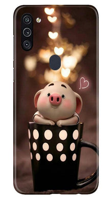 Cute Bunny Mobile Back Case for Samsung Galaxy A11 (Design - 213)