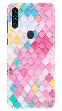 Pink Pattern Mobile Back Case for Samsung Galaxy A11 (Design - 215)
