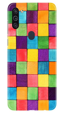 Colorful Square Mobile Back Case for Samsung Galaxy A11 (Design - 218)